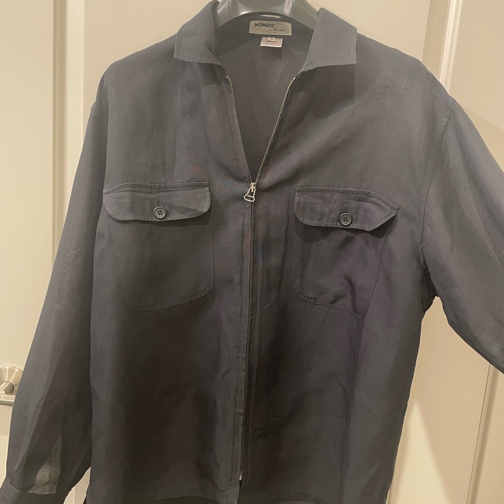 Mondo at Marco Gray Linen Blend Jacket